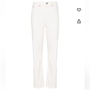 Re/done 70s Ultra High Rise Stove Pipe Denim